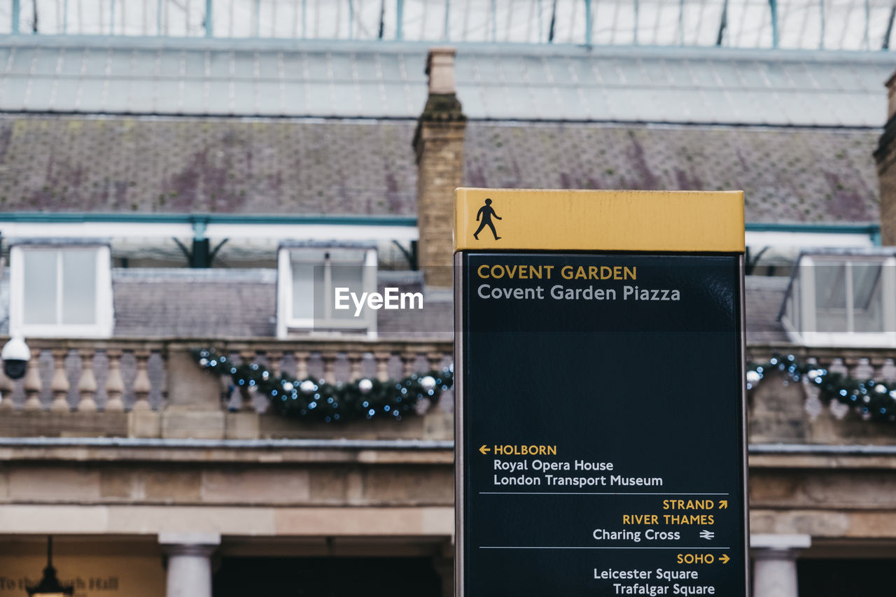 CLOSE-UP OF INFORMATION SIGN