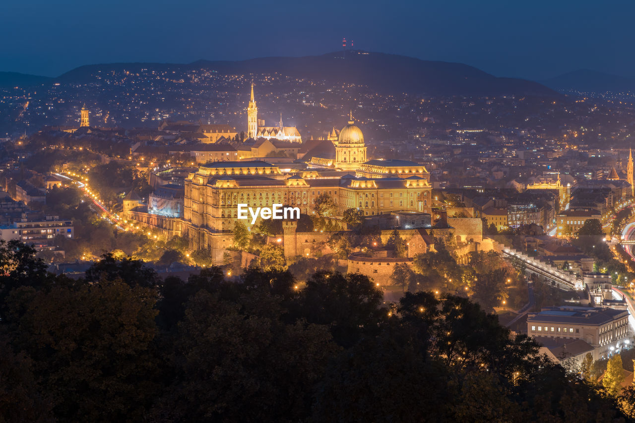 Hungarian buda castle with budapest city, hungary