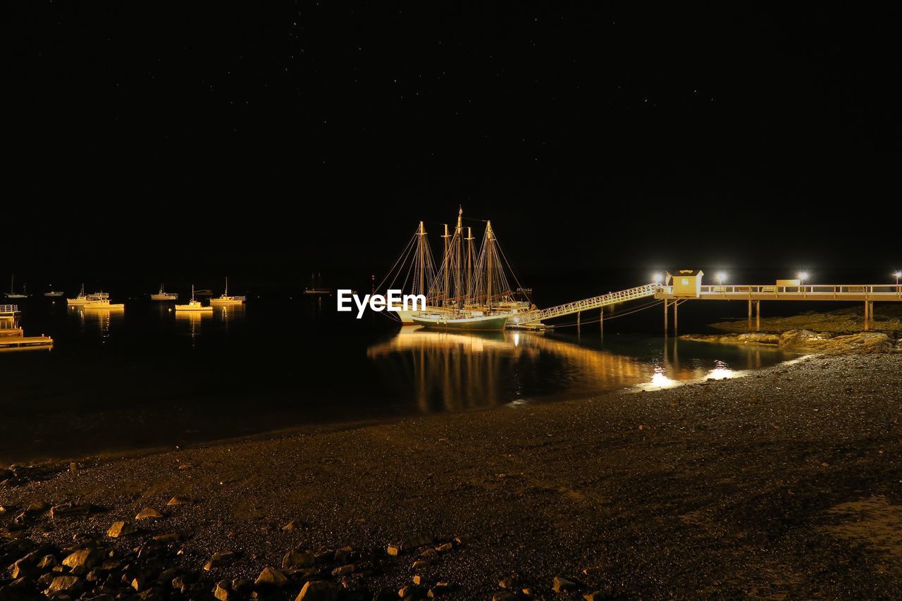 Stars over bar harbor