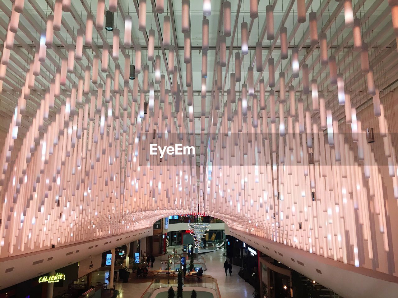 HIGH ANGLE VIEW OF ILLUMINATED LIGHTS ON FLOOR