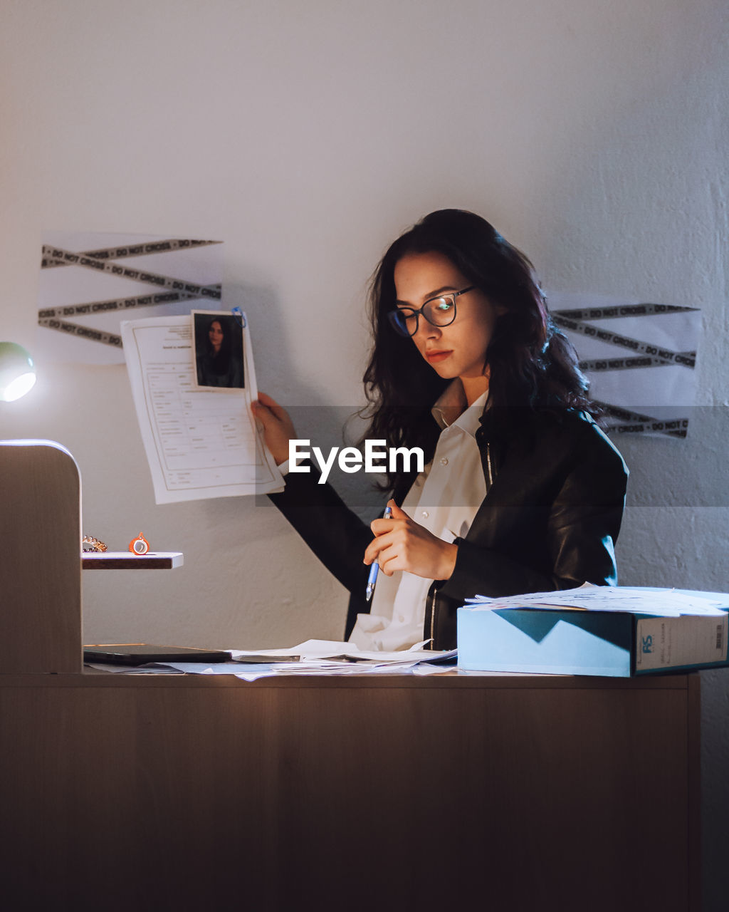 Portrait of businesswoman working at office