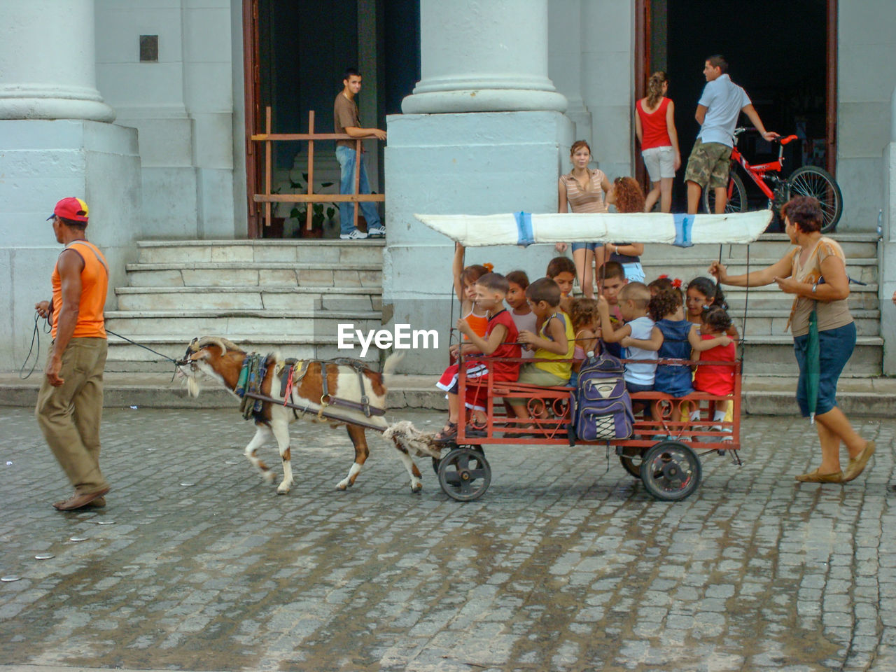 GROUP OF PEOPLE ON STREET