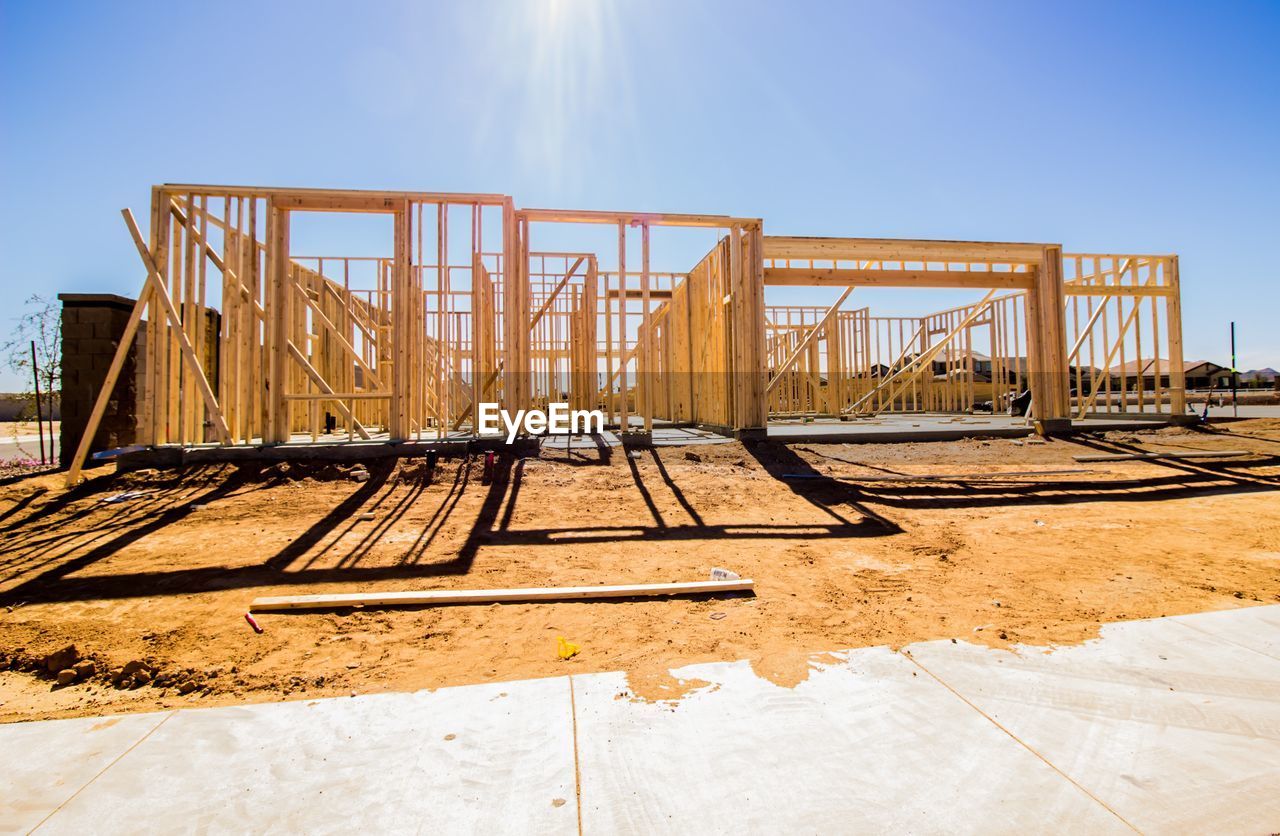 low angle view of built structures