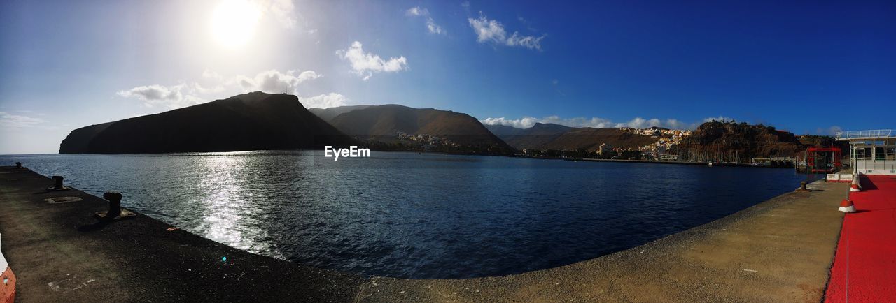 Panoramic view of sea against sky