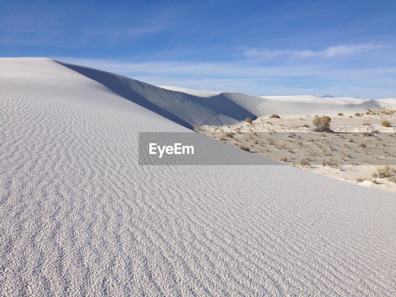 Scenic view of desert against sky