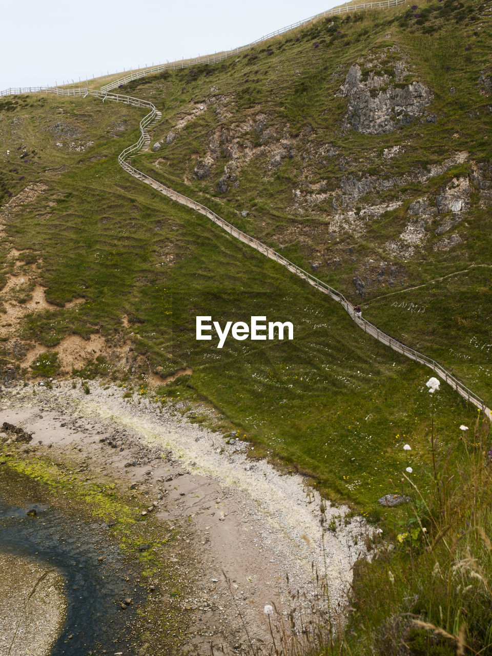 DIRT ROAD PASSING THROUGH A VALLEY