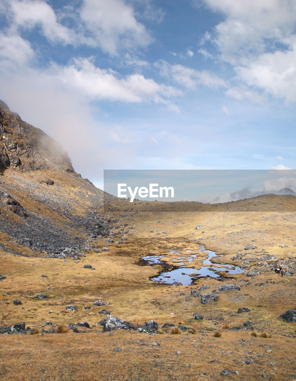 SCENIC VIEW OF LANDSCAPE AND MOUNTAINS AGAINST SKY