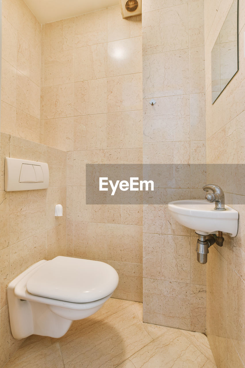 interior of bathroom at home