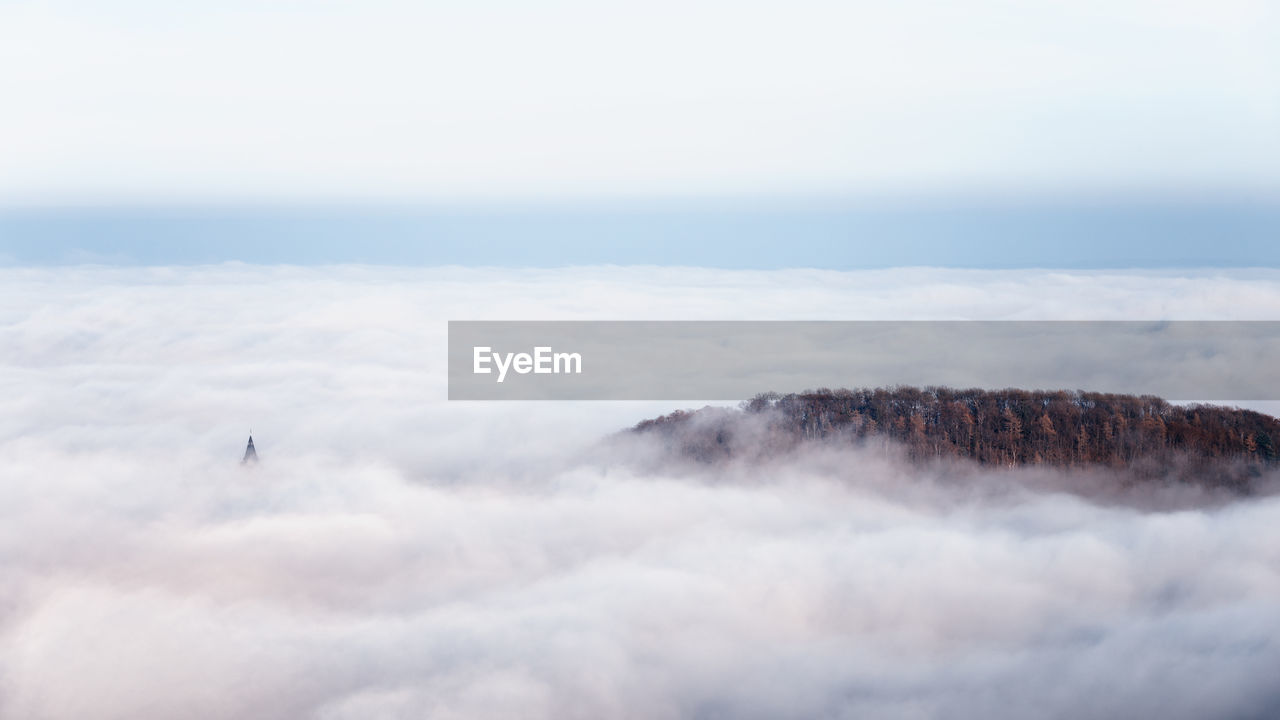 AERIAL VIEW OF CLOUDSCAPE OVER CLOUDS