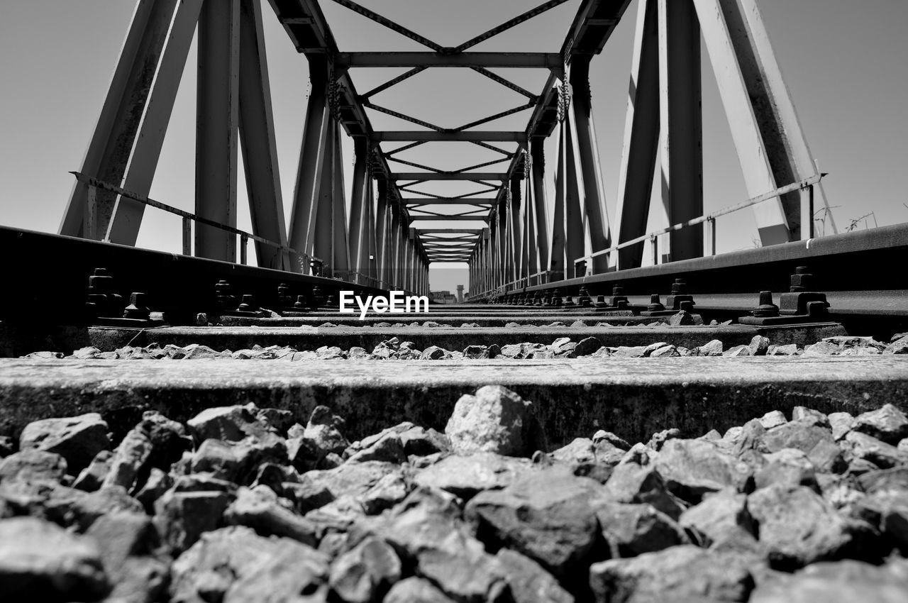 Low angle view of bridge against sky