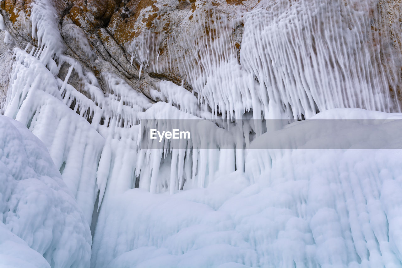 Full frame shot of frozen landscape