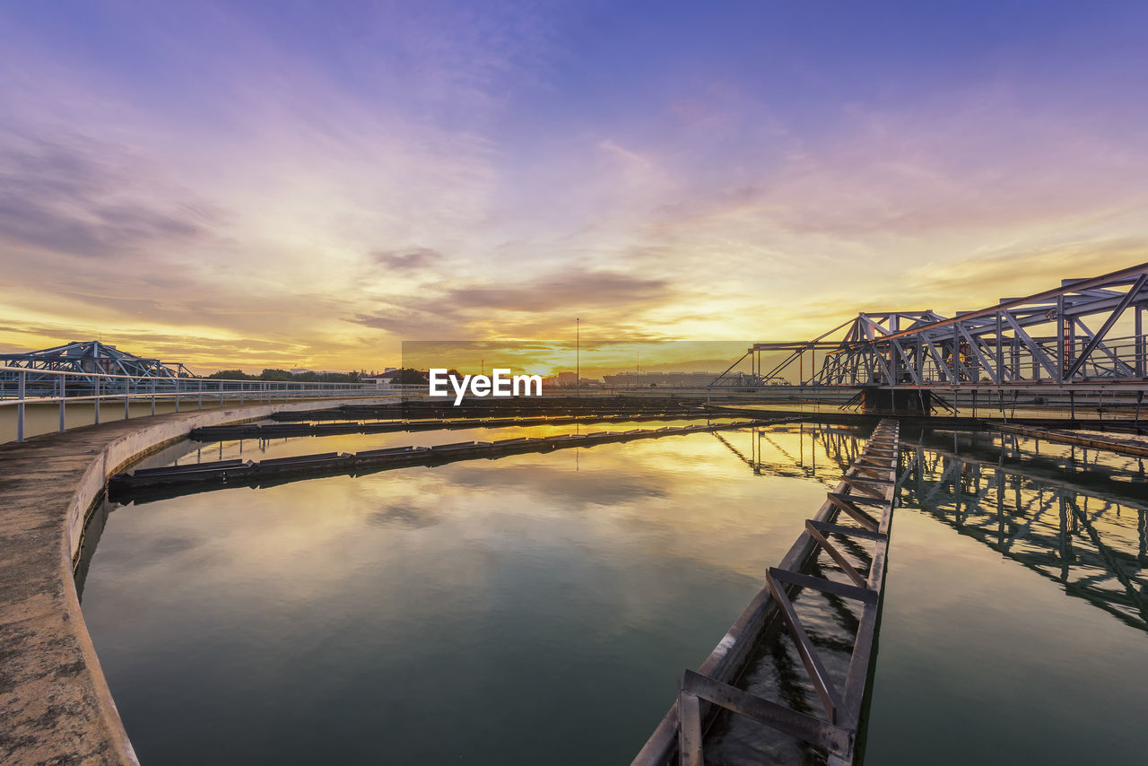 BRIDGE OVER RIVER AGAINST SKY