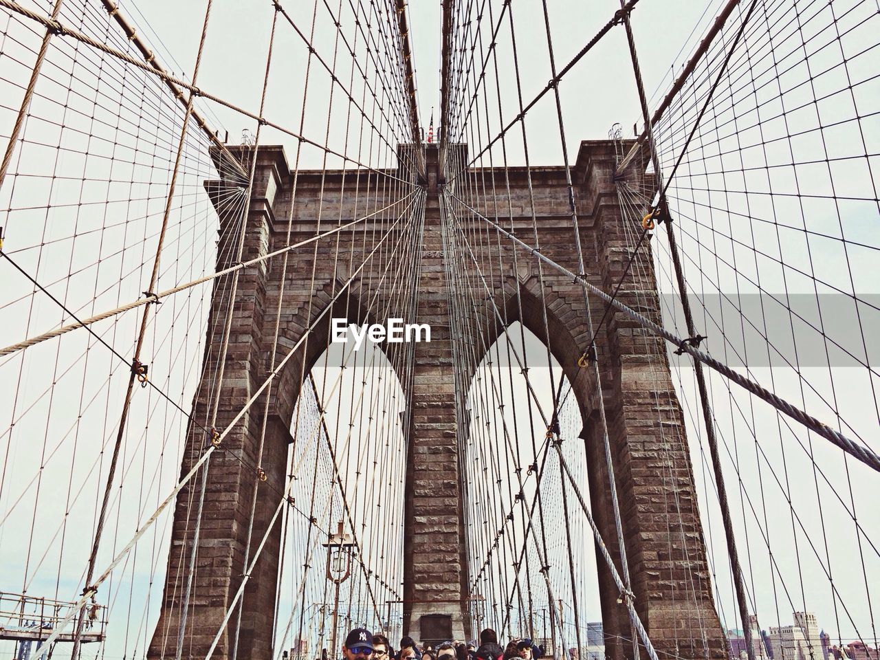 SUSPENSION BRIDGE AGAINST SKY