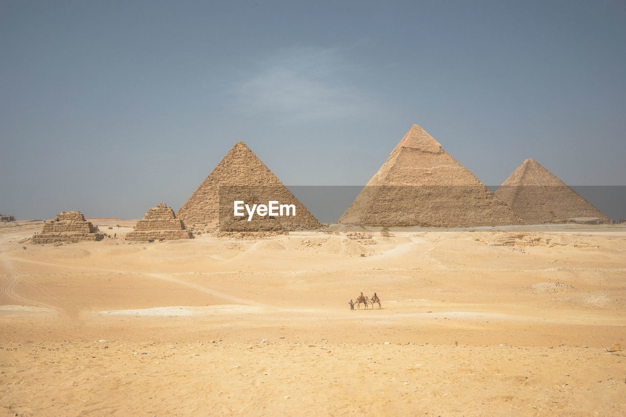 Giza pyramids landscape in egypt