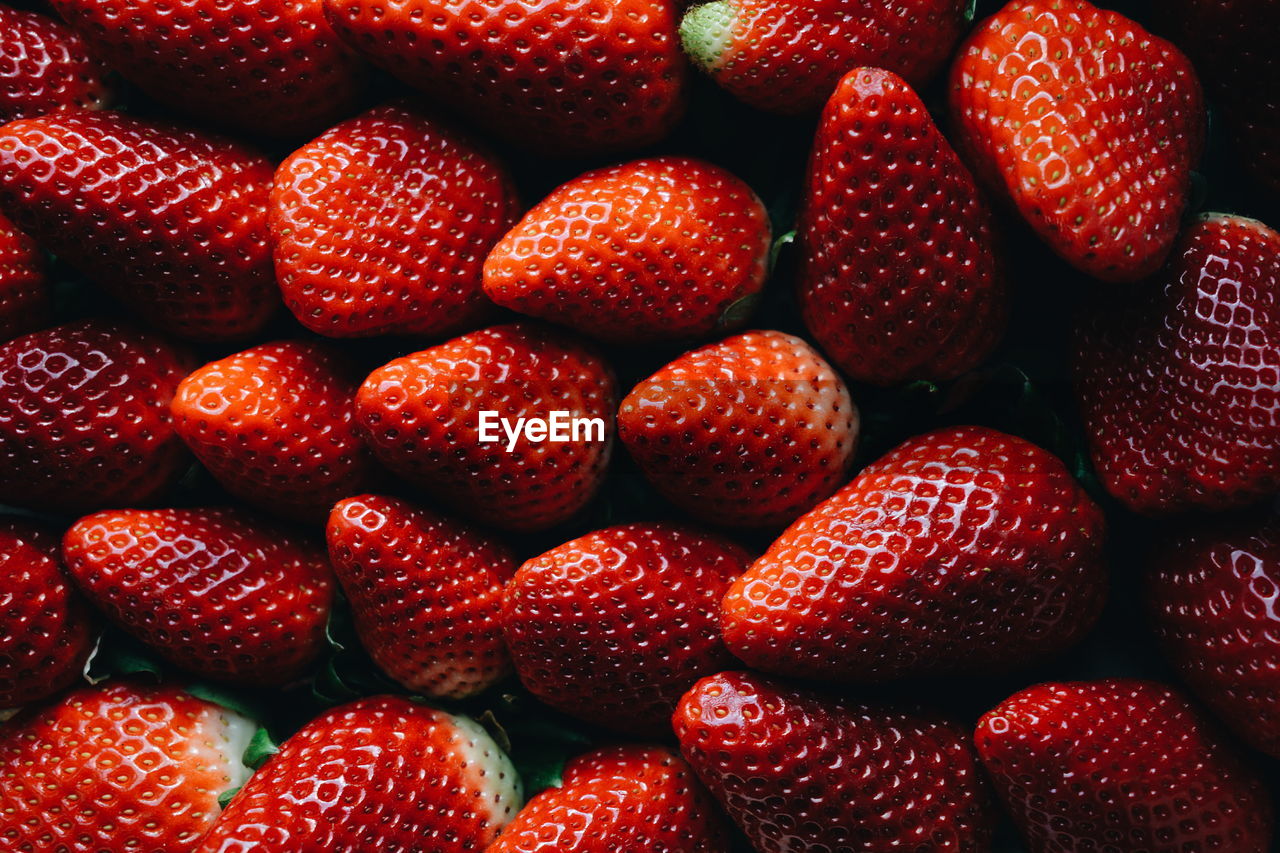 Full frame shot of strawberries