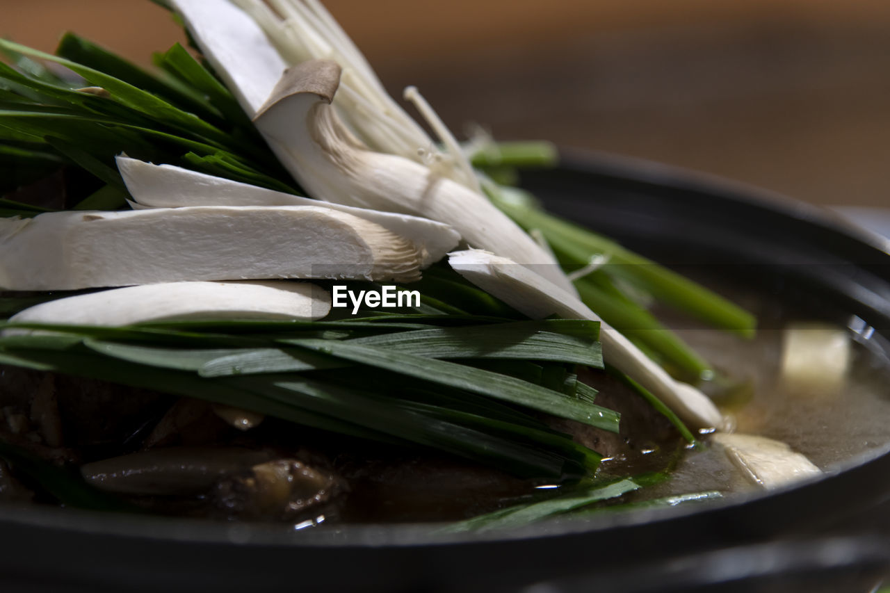 Close-up of duck stew in bowl