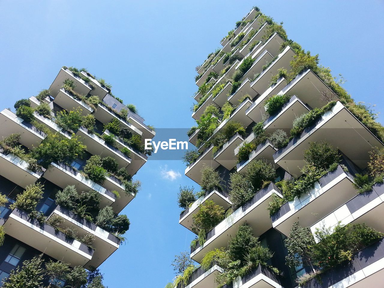 LOW ANGLE VIEW OF BUILDINGS AGAINST CLEAR SKY