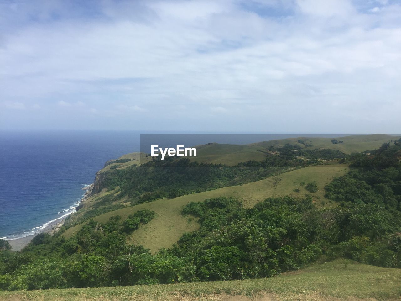 SCENIC VIEW OF SEA AND LANDSCAPE