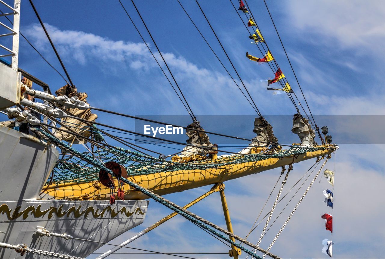 Cropped image of sailboat against sky