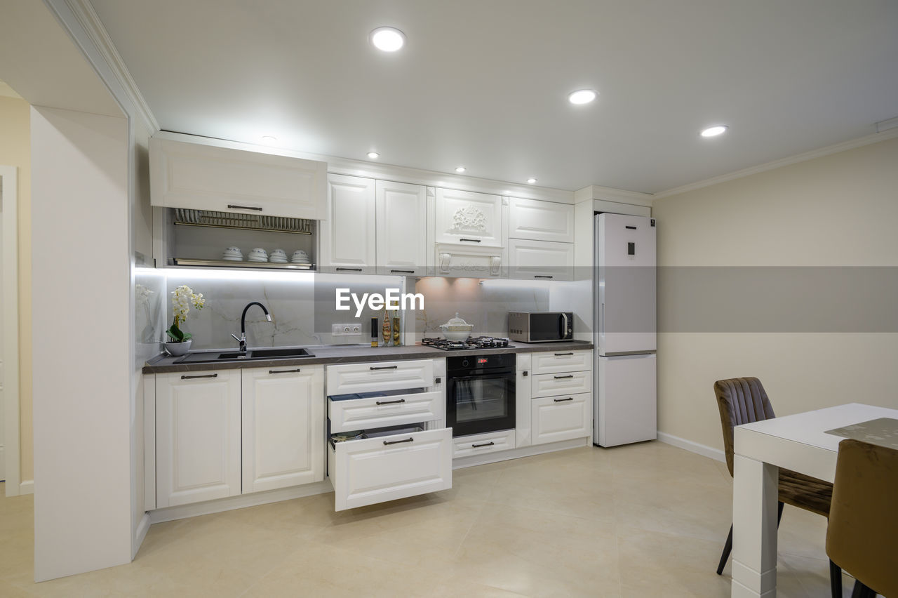 Interior of of modern kitchen