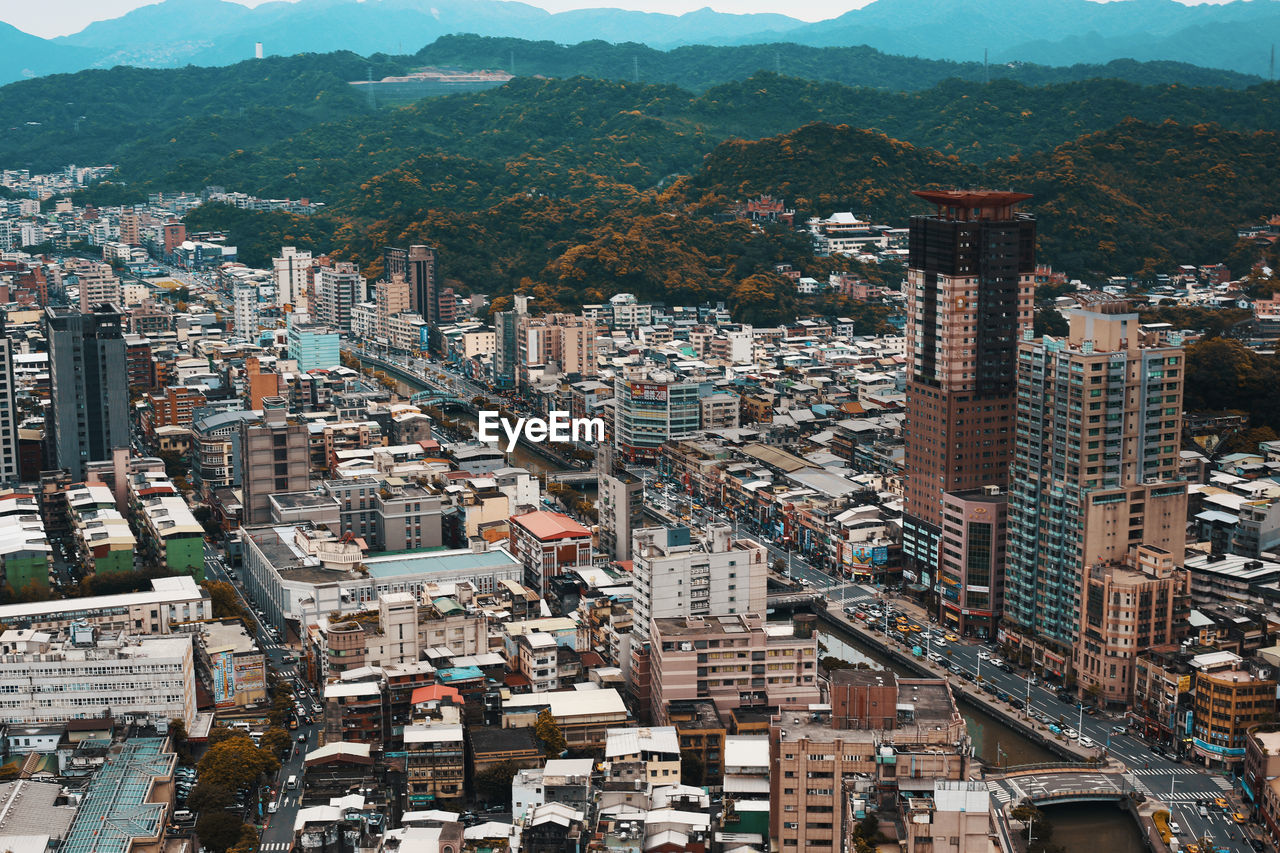 Aerial view of cityscape