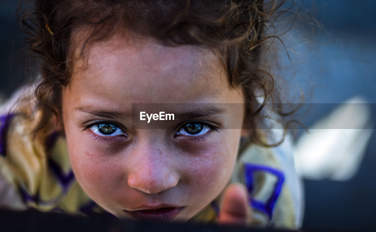 Close-up portrait of girl