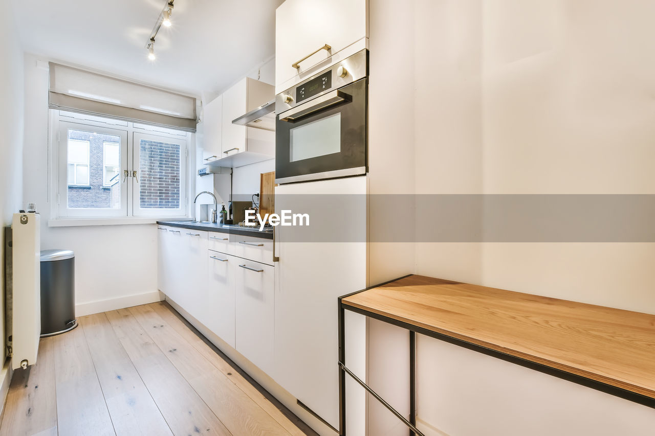 Empty kitchen in modern house