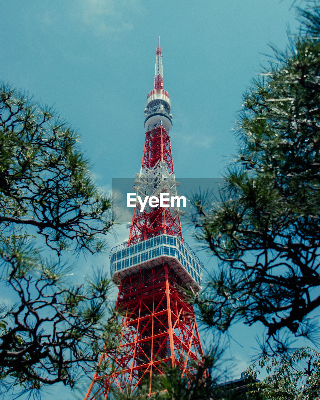 low angle view of tower against sky
