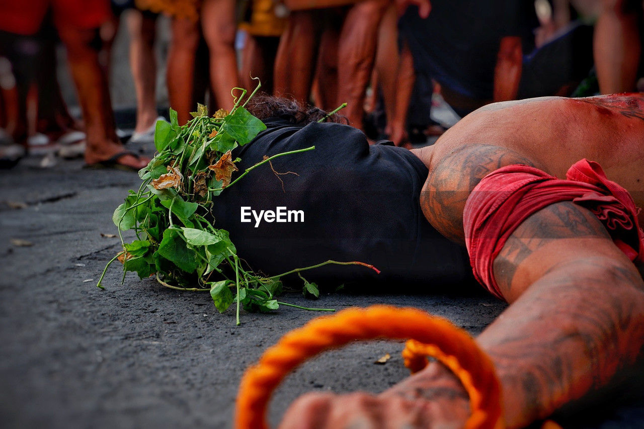 Reenact jesus christ's suffering and death panata crucifixion philippines