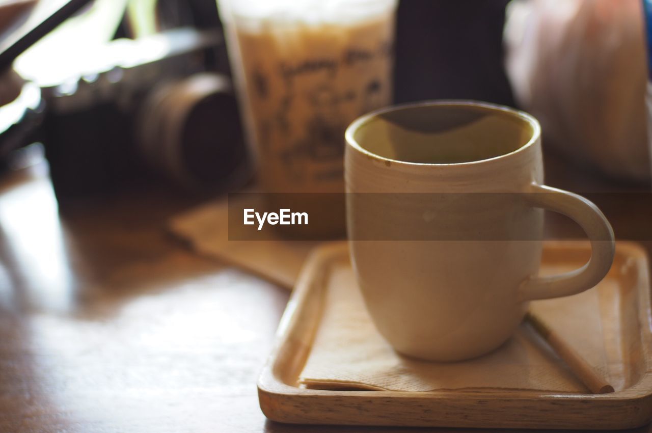 CLOSE-UP OF CUP OF COFFEE