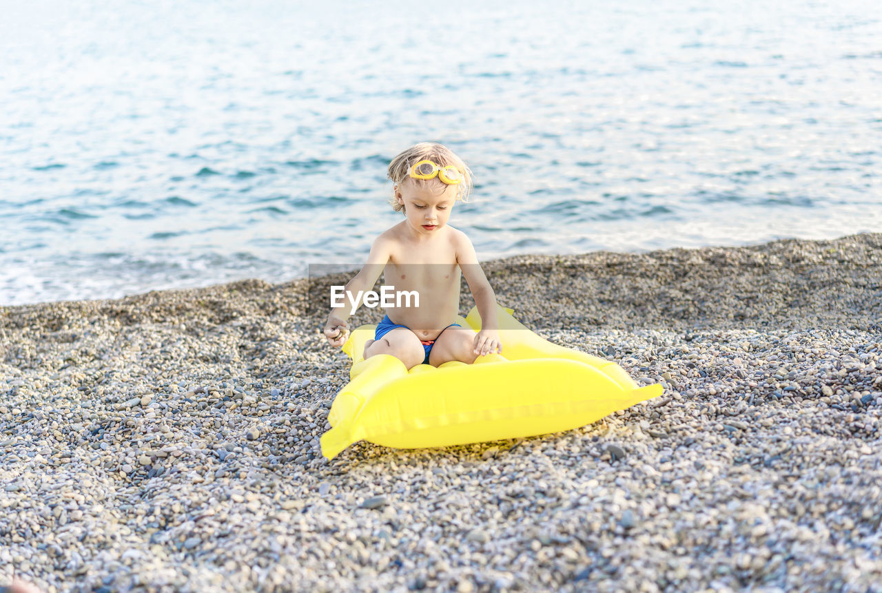 Summer beach vacation, childhood lifestyle , holiday travel, beach scene concept.