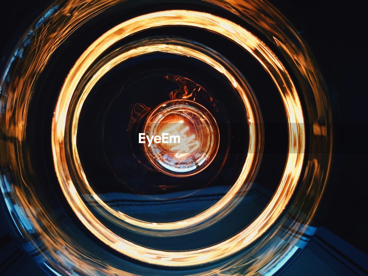 Low angle view of light bulb