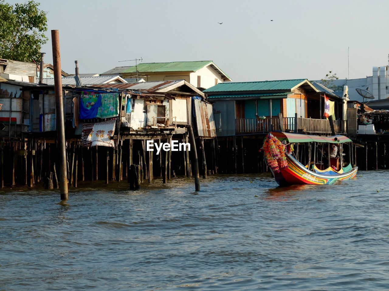 VIEW OF BUILT STRUCTURE IN WATER