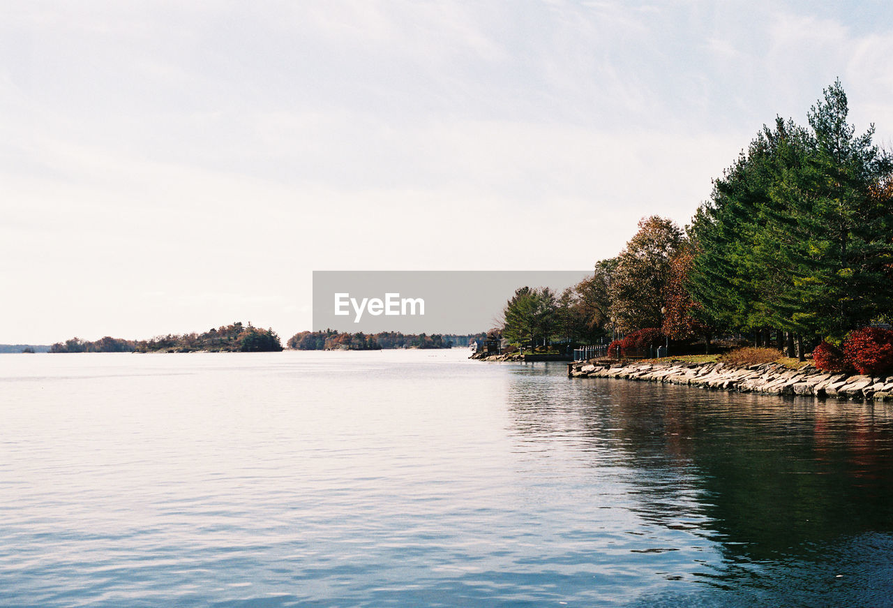 Scenic view of river against sky