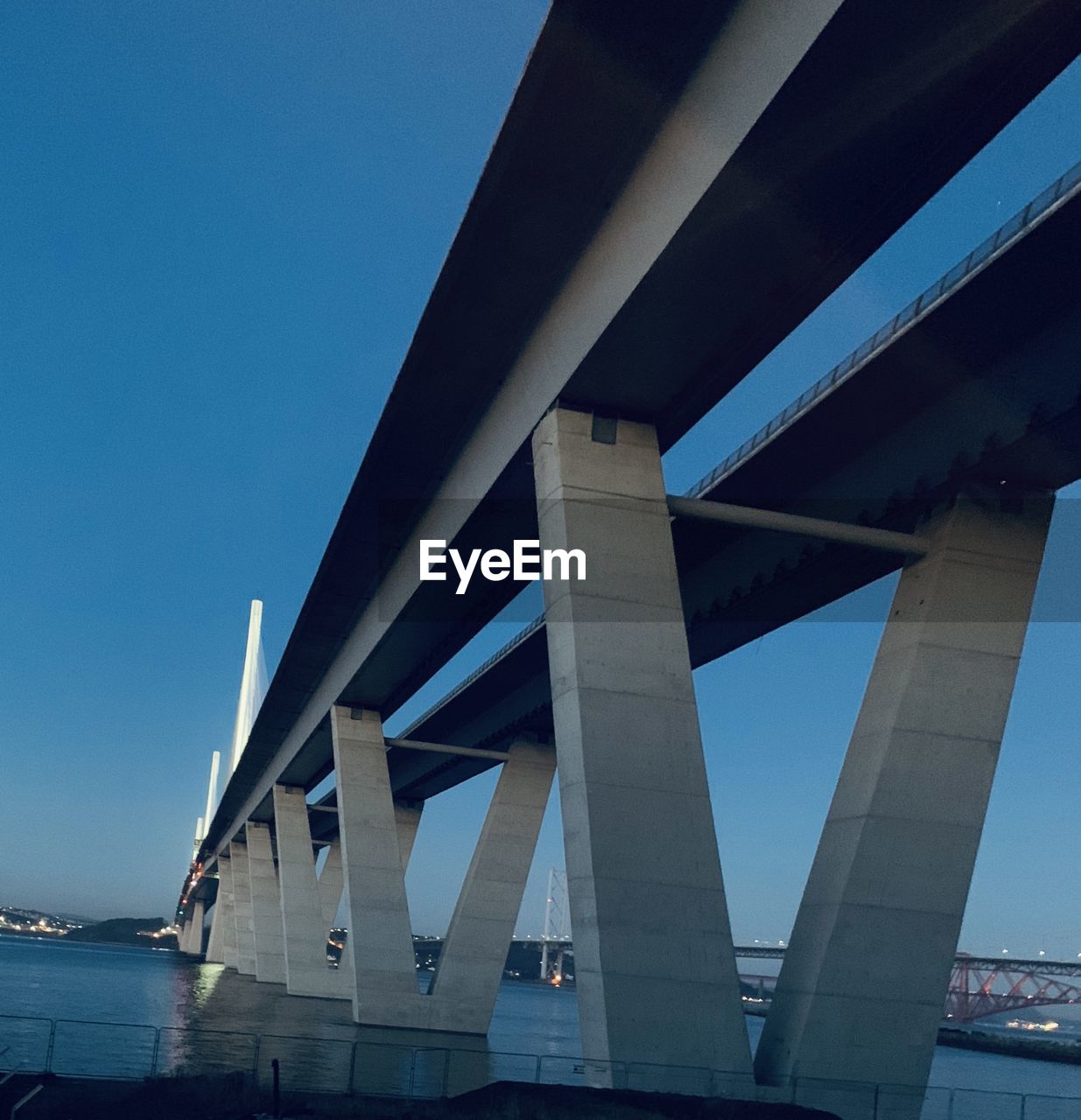 Low angle view of bridge against sky