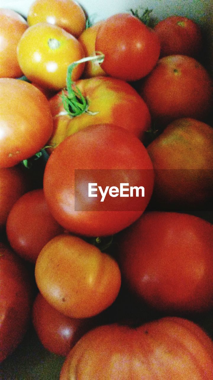 Close-up of tomatoes at market stall