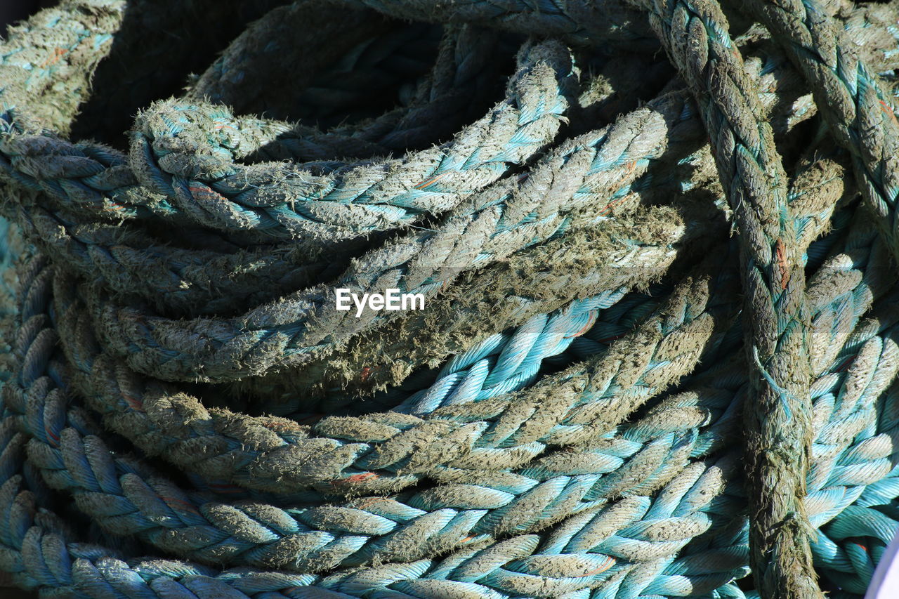 Full frame shot of ropes