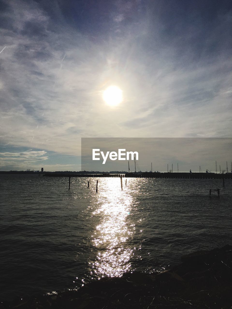 VIEW OF SEA AGAINST SKY DURING SUNSET