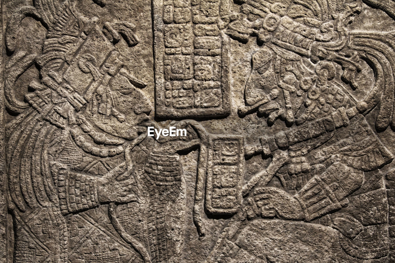 Full frame shot of carving