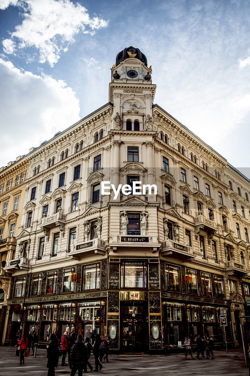 LOW ANGLE VIEW OF HISTORIC BUILDING