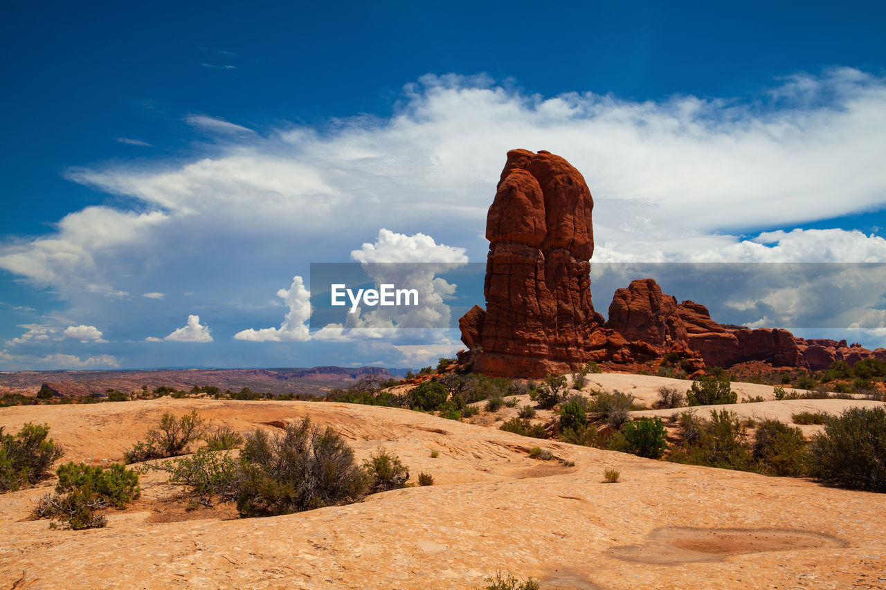 ROCK FORMATIONS ON LANDSCAPE