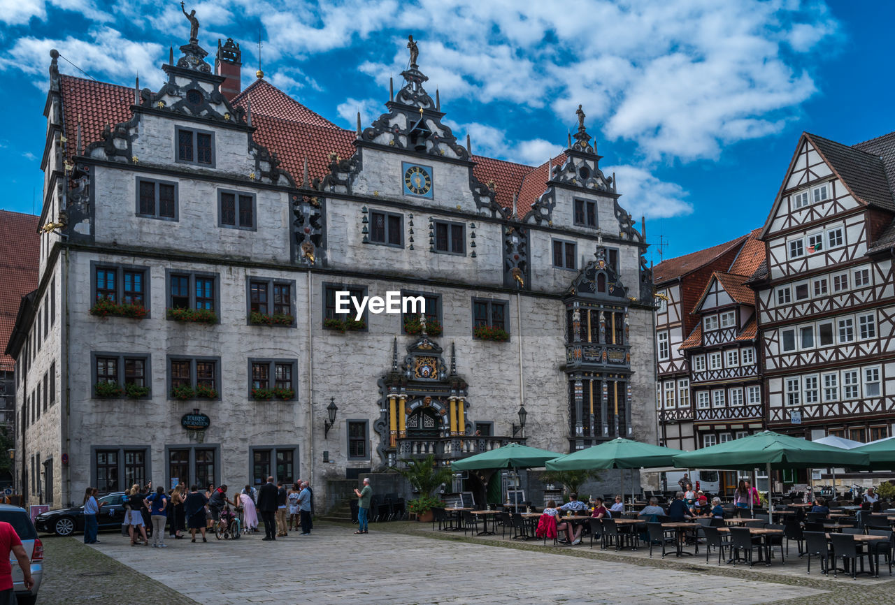 Streetview from old city hann. münden, deutschland