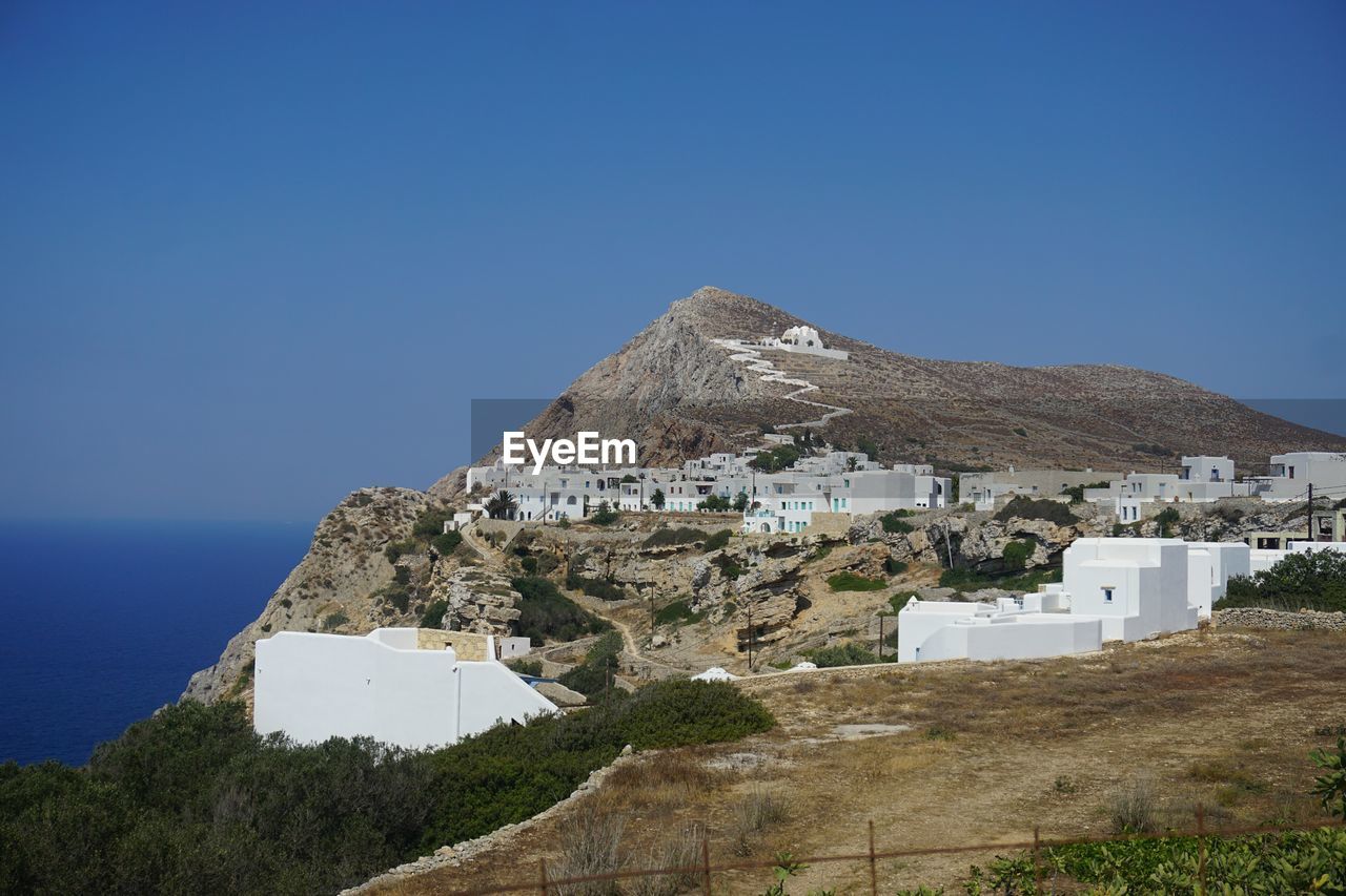 Chora folegandros island in greece