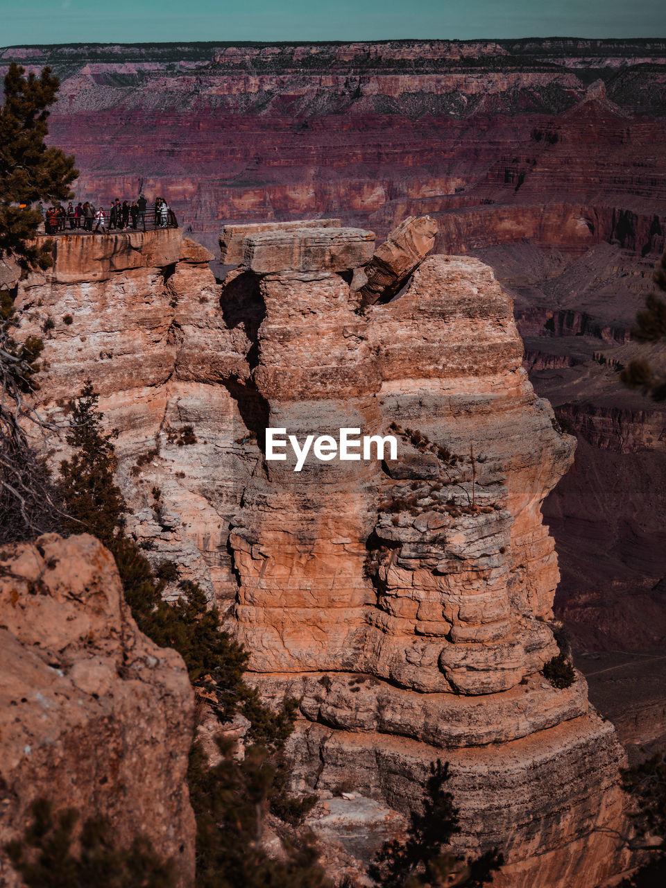 Rock formations in the grand canyon