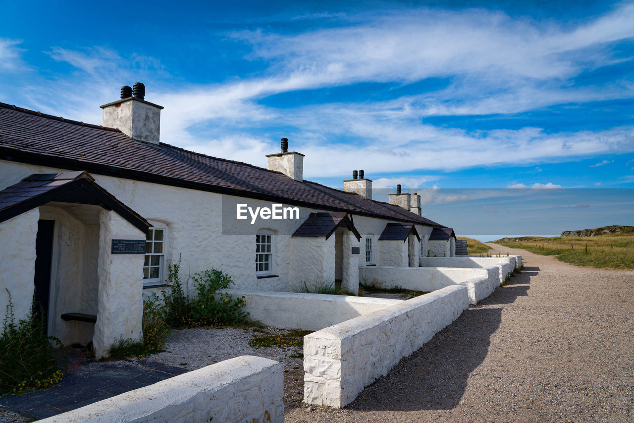 Exterior of historic building against sky