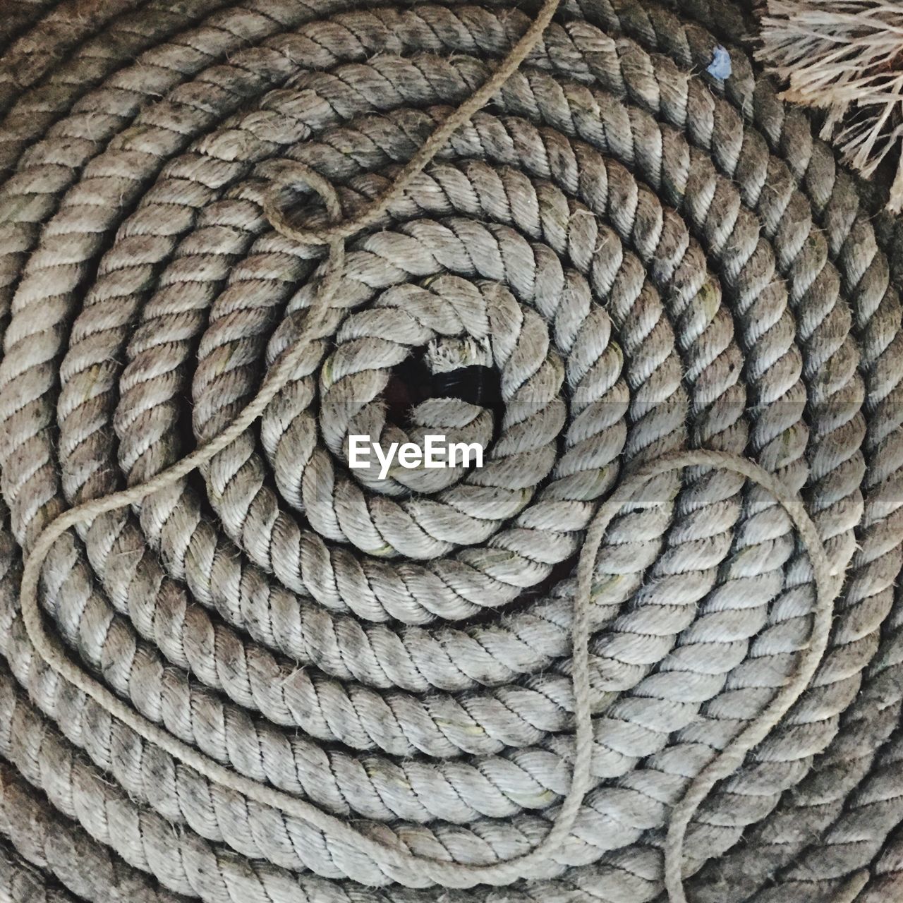 Full frame shot of coiled rope