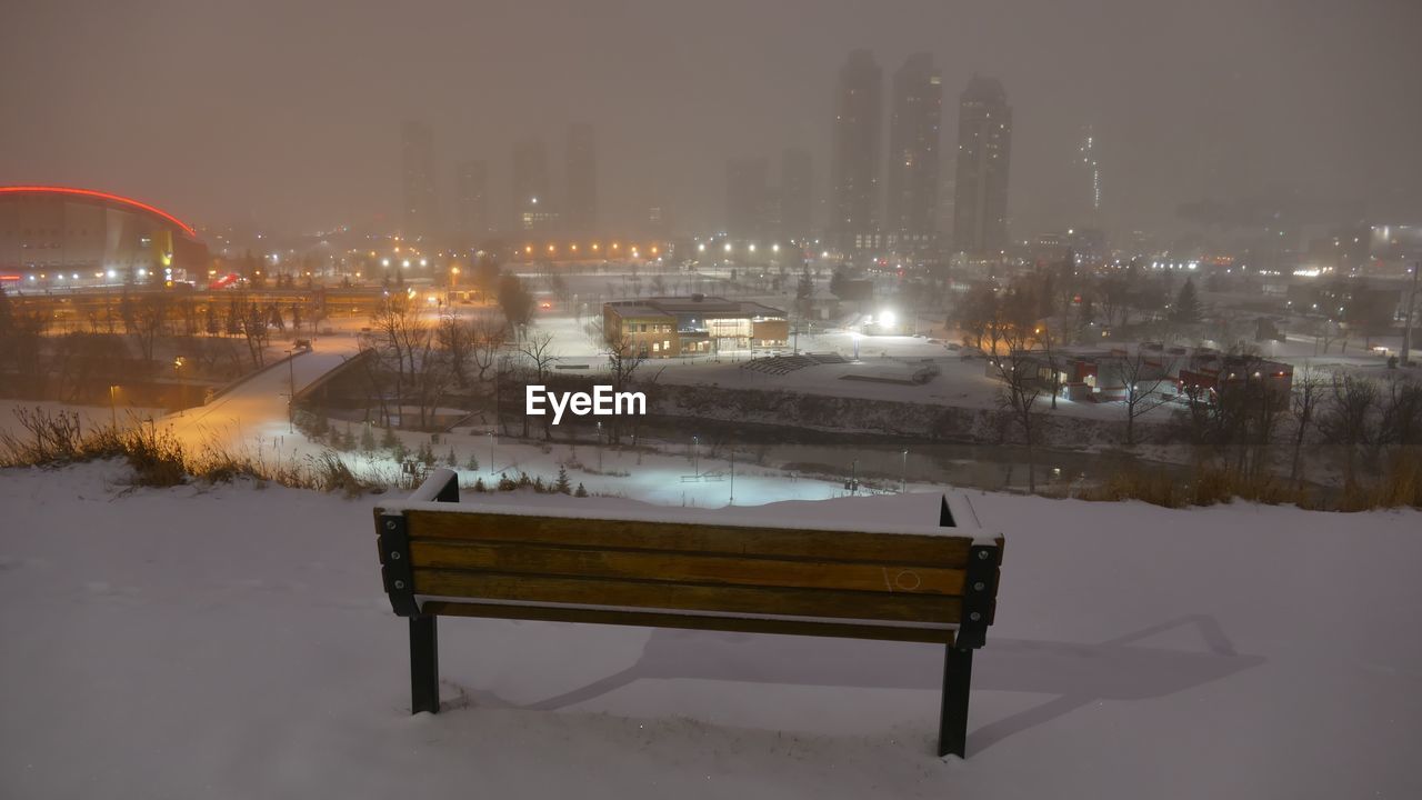 VIEW OF CITY DURING WINTER