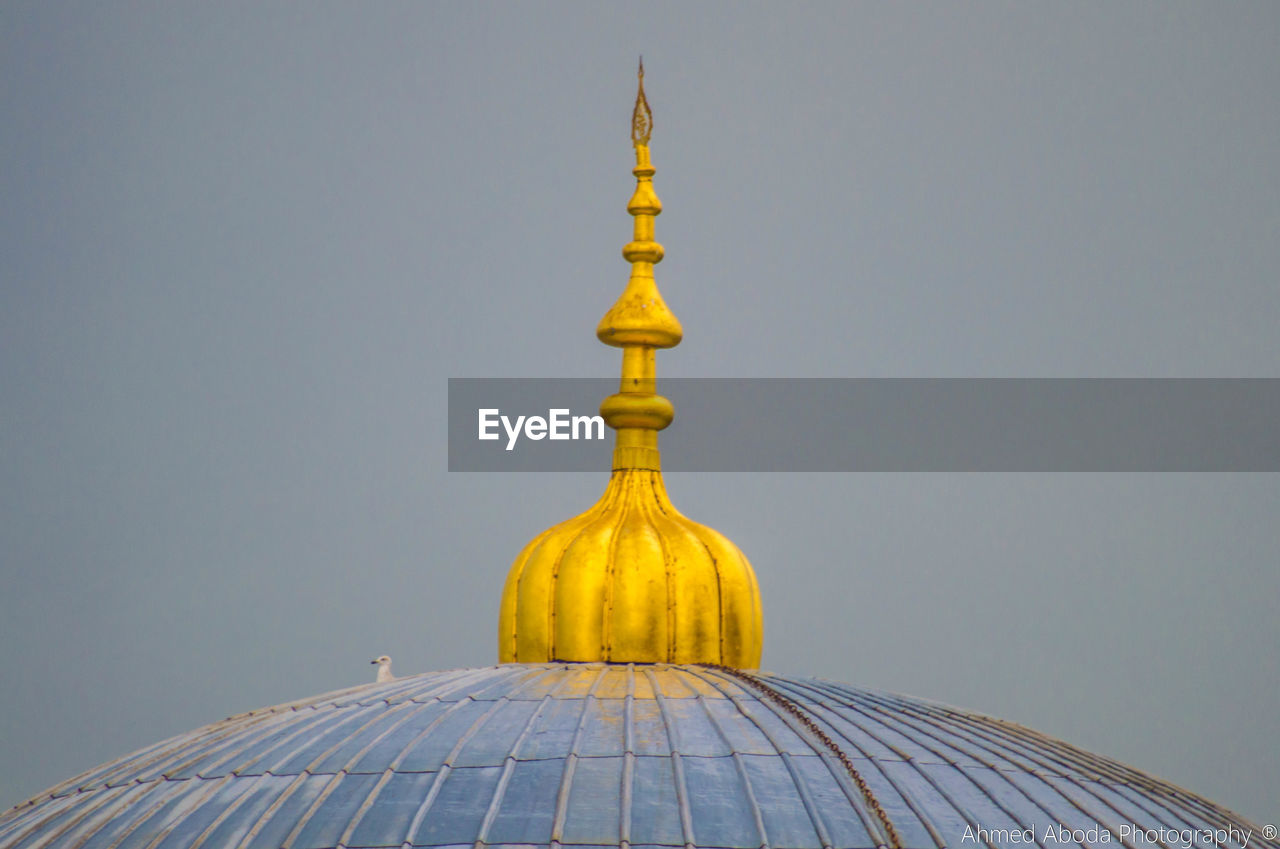 High section of masjid against sky