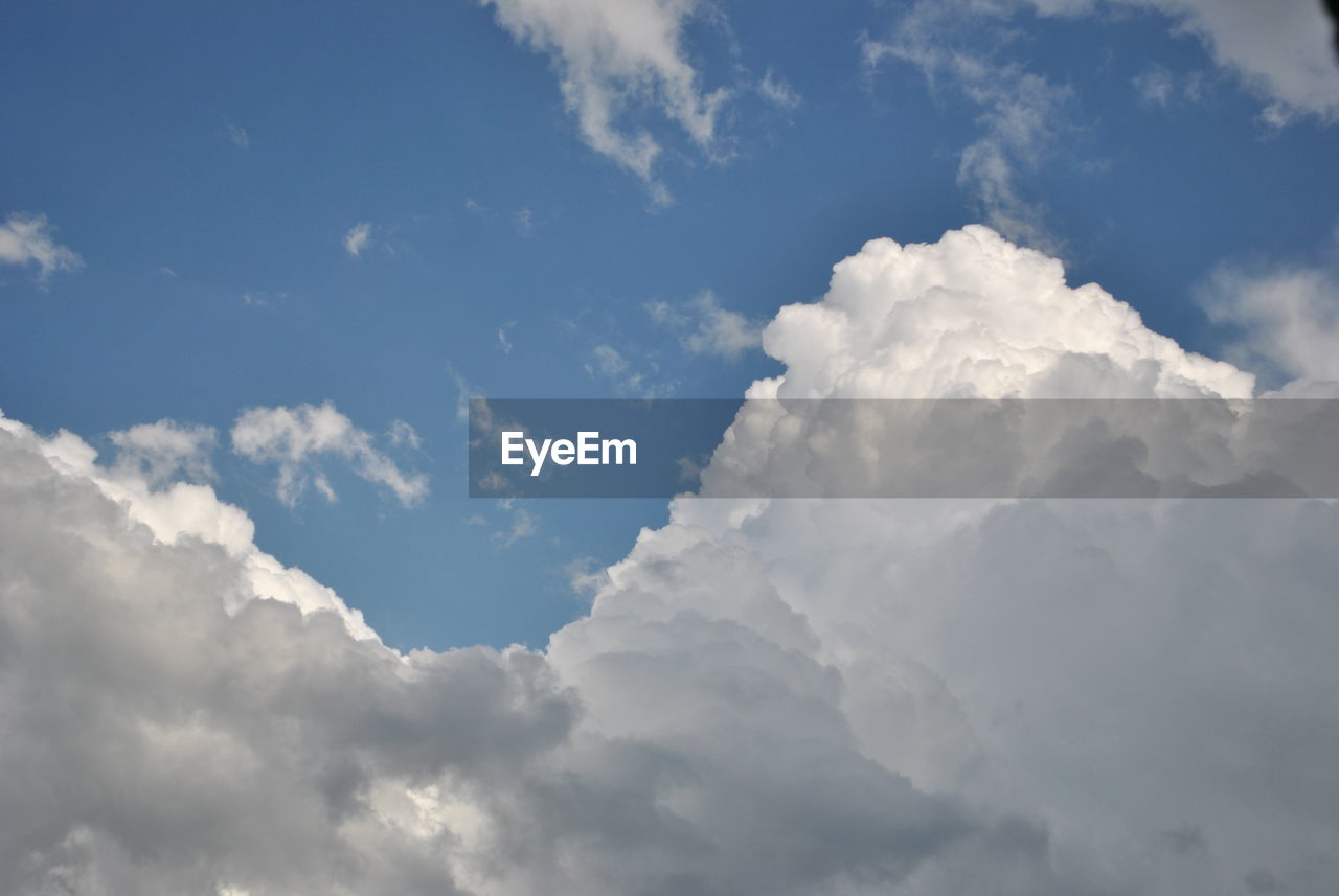 Low angle view of clouds in sky