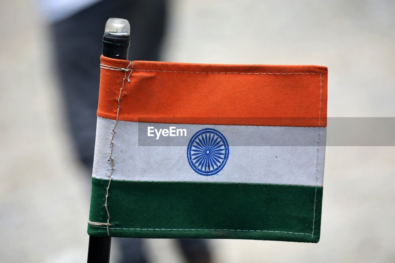 Close-up of indian flag